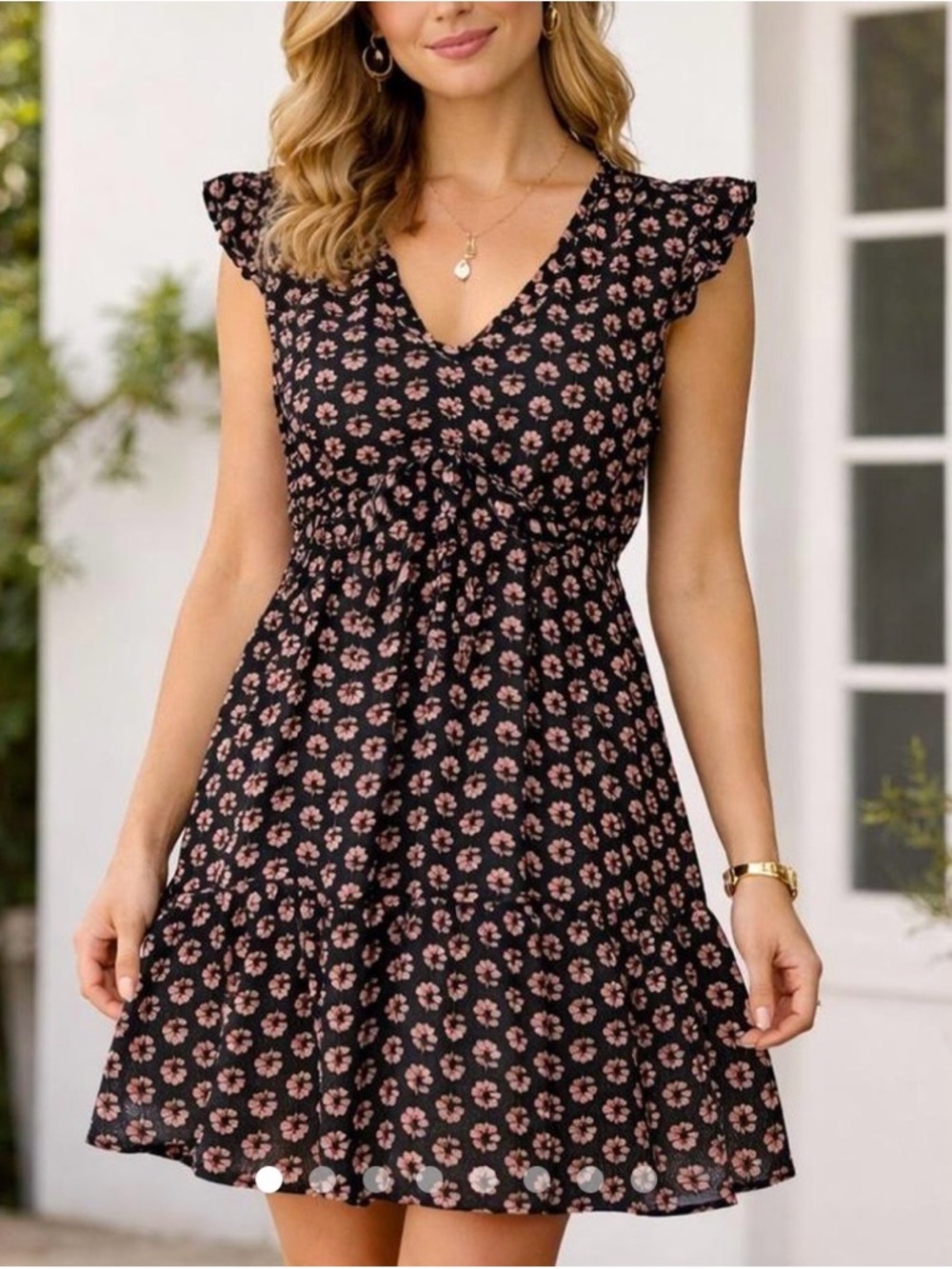 NWT Women’s‎ J. Crew Factory Cottagecore Floral Ruffle Feminine Romantic Dress 8